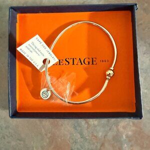 LeStage Cape Cod Bracelet - Sterling Silver with 14K Bead - Size 7.5
